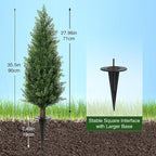 3FT Artificial Cedar Topiary Trees - Image 3