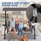 Patio Porch Swings with Adjustable Canopy - Image 8