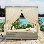 Harper & Bright Designs Adjustable Outdoor Sun Lounger by Harper+%26+Bright+Designs
