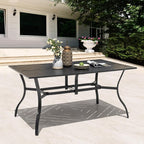 NUU GARDEN 6-Person Outdoor Dining Table, All Weather Patio Table - Image 3