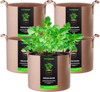 VIVOSUN 5-Pack 7 Gallons Grow Bags Heavy Duty Thickened Nonwoven Fabric Pots by VIVOSUN