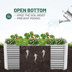 Land Guard 8x4x3ft Rectangular Galvanized Raised Garden Beds, Large-Capacity - Image 6