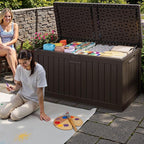 JUMMICO 250 Gallon Outdoor Resin Deck Box - Image 6