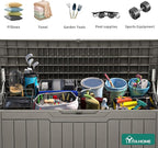 YITAHOME 80 Gallon Outdoor Storage Box, Large Waterproof Resin Deck Box - Image 4