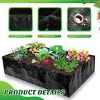 Woanger 8 Pcs 35 Gallon Fabric Raised Garden Bed Garden Bags to Grow Vegetables - Image 3