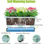 Window Box Planter 8 Pcs, 17 Inches Rectangle Flower Pots - Image 5