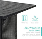 Best Choice Products 5-Piece Outdoor Wicker Bar Table Set - Image 4