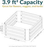 Sunnydaze 11.75" H Raised Metal Garden Bed - Image 6