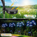 Solar Garden Lights 2 Pack Waterproof Solar Swaying Starburst Light Outdoor - Image 5