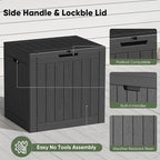 NEWBULIG 31 Gallon Outdoor Storage Box, Waterproof Deck Box - Image 5