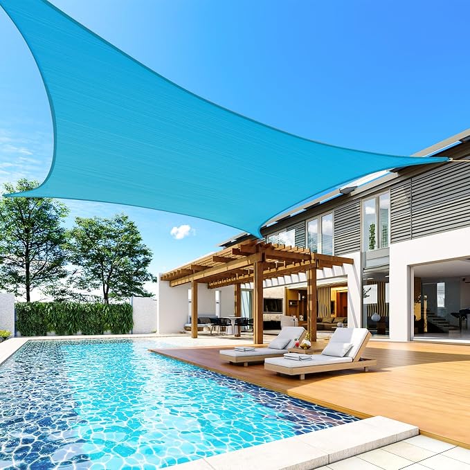 Quictent 20x16ft Rectangular Sun Shade Sail 185G HDPE Canopy 98% UV Block - Image 7