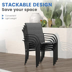 VICLLAX Outdoor Dining Set for 4, 5 Pieces Patio Dining Furniture Set - Image 5
