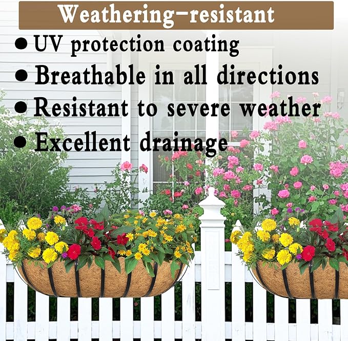 4pack 30-inch Window Sill Window Railing Planters - Image 3