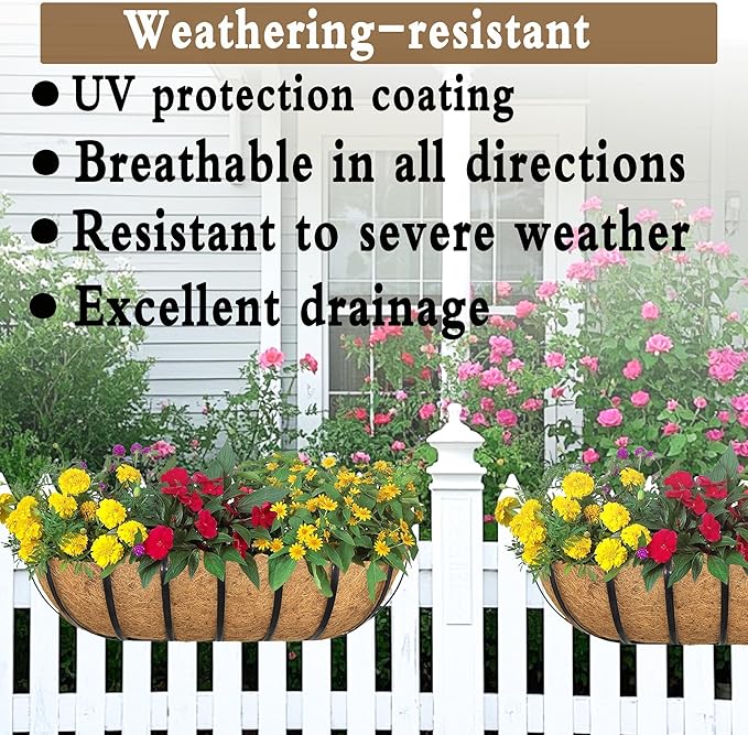 4pack 24-inch Window Sill Window Railing Planters - Image 3