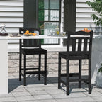 nalone Outdoor Bar Stool, HDPE Tall Adirondack Chair Bar Chair, Weather - Image 2