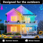 150FT Permanent Outdoor RGB Lights, IP67 Waterproof Smart Eave Lighting - Image 3
