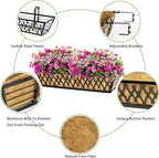 6 Pack 24 Inch Window Boxes Planters Railing Planter Box - Image 3
