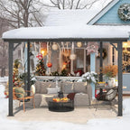 AECOJOY 10’ x 10’ Gazebo, Wall Mounted Gazebos Pergola on Clearance, Outdoor - Image 7