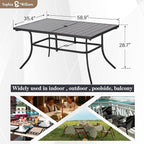 Sophia & William Outdoor Patio Table - Image 3