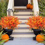 AGIRL 12 Bundles Artificial Fall Flowers Outdoor Indoor Decoration, No Fade - Image 5