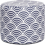 Jaxx Spring Indoor/Outdoor Bean Bag Pouf Ottoman, Nippon Koi by Jaxx