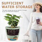 Plant Pots 8/7/6.5/6/5.5/5 Inch Self Watering Pots, Plastic Flower Pots - Image 5