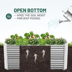 Land Guard 6x3x3ft Rectangular Galvanized Raised Garden Beds, Large-Capacity - Image 5