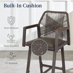 Best Choice Products Outdoor Bar Stools Set of 2, Bar Height, 360° Swivel - Image 5