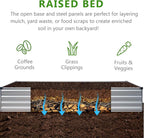 2PCS 8x4x1ft Galvanized Raised Garden Bed Kit, Metal Planter Box - Image 3