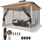 COBIZI Gazebo 13x13 Pop Up Canopy, Gazebos on Clearance by COBIZI
