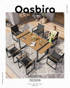Outdoor Table and Chairs of 4, Patio Dining Sets, HDPS + Aluminum Outdoor - Image 6