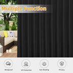 Easy-Going Outdoor Patio Curtains Detachable Tab Top Windproof Weatherproof - Image 4