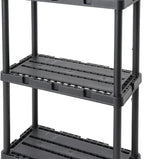 Gracious Living 2 Pack Light Duty Storage Shelves, Knect-A-Shelf 3-Shelf - Image 9