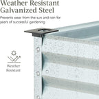 Best Choice Products 48x24x30in Galvanized Raised Garden Bed, Metal Elevated - Image 4