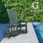 GREENVINES Outdoor Rocking Chairs | Set of 4 | Porch Rocker | HDPE Plastic | - Image 4