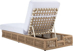 SAFAVIEH Outdoor Collection Gillian Tan Rope/White Cushion Chaise Lounge Chair - Image 11