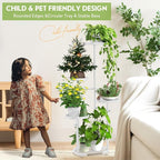 TOSKING 5 Tier Metal Plant Stand Indoor, Plant Shelf, Corner Shelf Flower Pot - Image 5