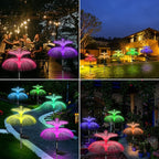 Solar Garden Lights 3 Pack New Upgraded Solar Lights Outdoor Waterproof 7 Color - Image 5