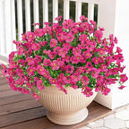 Bassion Artificial Flowers for Outdoors, 24 Bundles UV Resistant Fake Flowers - Image 2