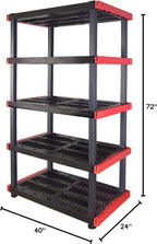 CX Craftsman 5-Tier Highly Durable Storage Rack, 5 Shelves That Support up to - Image 3