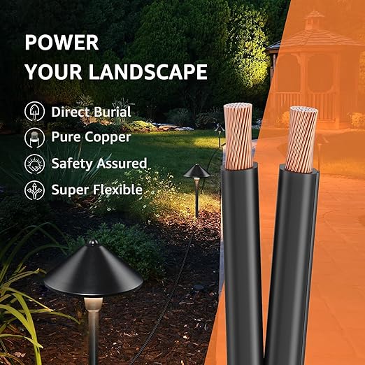 SUNVIE 12/2 Low Voltage Landscape Wire 250FT - Image 9