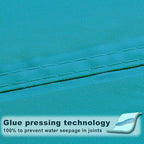SUNNY GUARD Waterproof Sun Shade Sail 10' x 13' Turquoise Blue Rectangle UV - Image 3