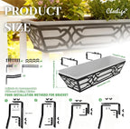 2 Pack 24 Inch Railing Boxes Planter - Image 3