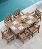 SERWALL 8-Piece Patio Dining Sets - Image 9