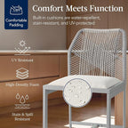 Best Choice Products Indoor Outdoor Counter Height Bar Stools Set of 2 - Image 4