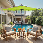 MEWAY 10ft Patio Umbrella Outdoor Table Umbrellas - Image 9