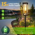 KOOPER Taller Solar Pathway Lights Outdoor, 2 Pack Upgraded Brighter Solar - Image 2