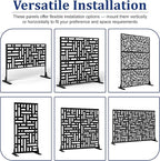 Outdoor Privacy Screen, Freestanding Privacy Fence Panels - Image 5