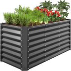 Best Choice Products 4x2x2ft Outdoor Metal Raised Garden Bed, Deep Root Box by BestChoiceProducts