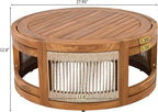 Merax 4-Piece Patio Premium Acacia Wood Outdoor Furniture Set, All Weather - Image 10